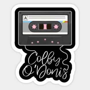 Love Music Colby Proud Name Awesome Cassette Sticker